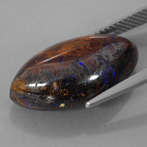 Opale masso Multicolore naturale da 13.61 ct, Taglio marquise, Opaco