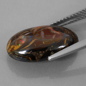 Opale masso Multicolore naturale da 7.50 ct, Taglio ovale, Opaco