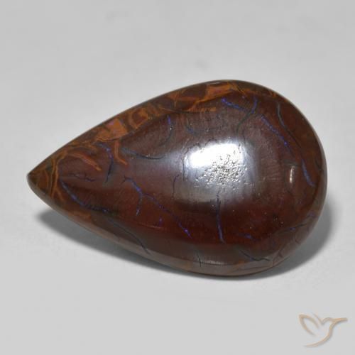 Opale masso Multicolore naturale da 8.60 ct, Forma a pera, Opaco