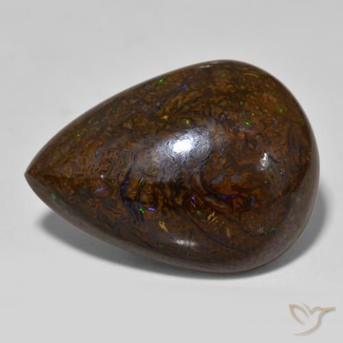 Opale masso Multicolore naturale da 26.23 ct, Forma a pera, Opaco