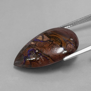 Opale masso Multicolore naturale da 21.51 ct, Forma a pera, Opaco