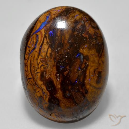 22.67ct Naturale Multicolore Opale masso, Ovale, Opaco
