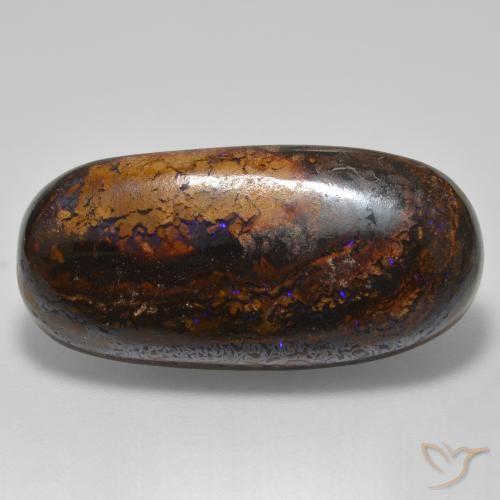 21.32ct Naturale Multicolore Opale masso, Ovale, Opaco