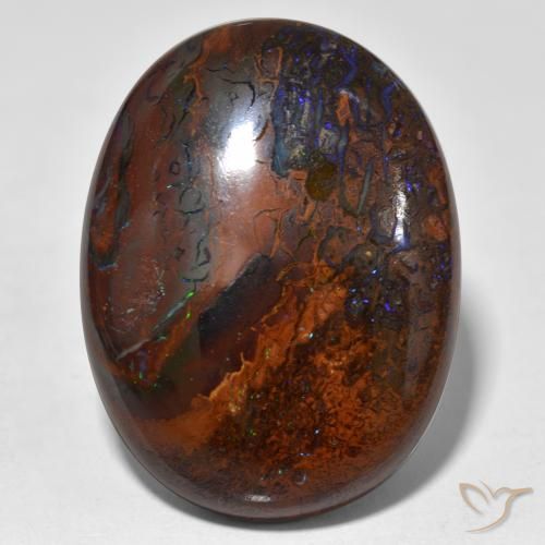 42.73ct Naturale Multicolore Opale masso, Ovale, Opaco