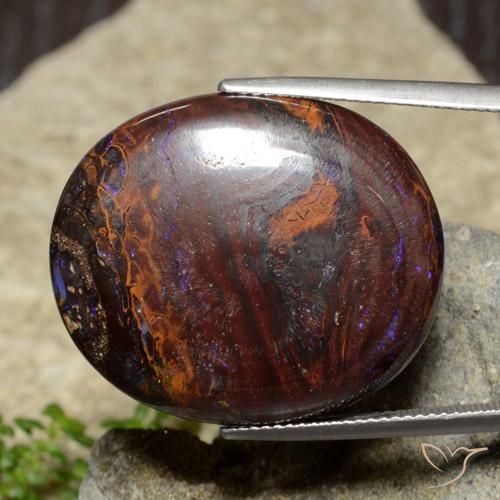 Opale masso Multicolore naturale da 54.71 ct, Ovale, Opaco