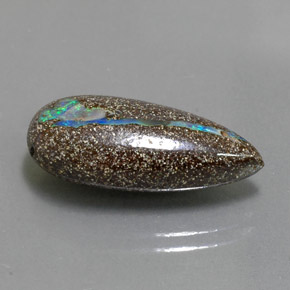 Opale masso Multicolore naturale da 9.27 ct, Forma a pera, Opaco