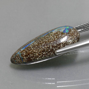 Opale masso Multicolore naturale da 9.27 ct, Forma a pera, Opaco