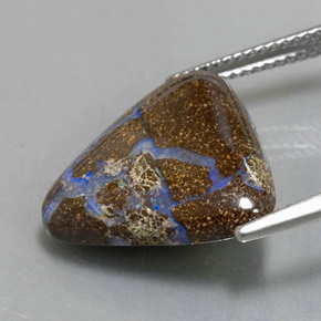 Opale masso Multicolore naturale da 9.77 ct, Taglio trillion, Opaco
