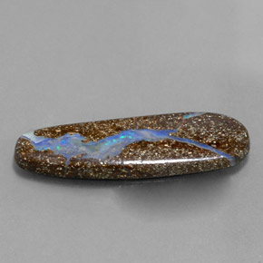 Opale boulder naturale multicolore da 4,80 ct, forma fantasia, opaco