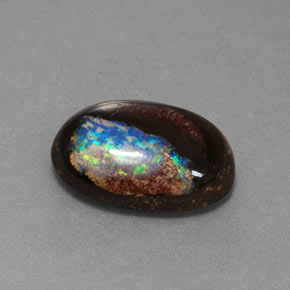 Opale masso Multicolore naturale da 2.22 ct, Taglio ovale, Opaco