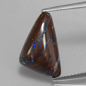 Opale boulder naturale multicolore da 5,10 ct, forma fantasia, opaco