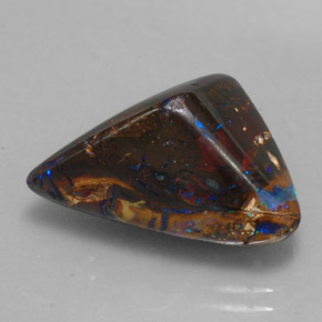 Opale boulder naturale multicolore da 17,35 ct, forma fantasia, opaco