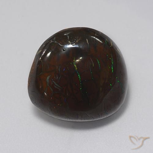 13.21ct Naturale Multicolore Opale masso, Taglio a fantasia, Opaco