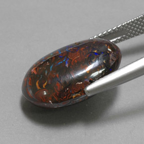 Opale masso Multicolore naturale da 13.07 ct, Ovale, Opaco