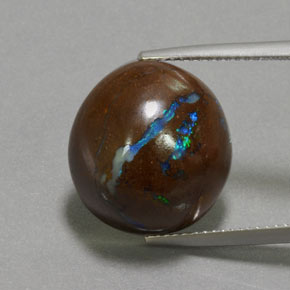 Opale boulder naturale multicolore da 14,85 ct, forma fantasia, opaco