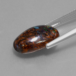 Opale masso Multicolore naturale da 9.69 ct, Taglio ovale, Opaco