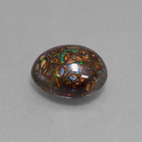 Opale boulder naturale multicolore da 9,07 ct, forma fantasia, opaco