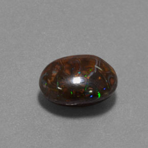 Opale masso Multicolore naturale da 4.95 ct, Taglio ovale, Opaco