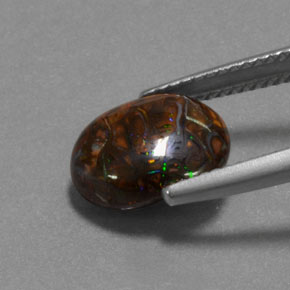 Opale masso Multicolore naturale da 4.95 ct, Taglio ovale, Opaco