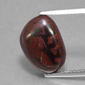 Opale boulder naturale multicolore da 4,96 ct, forma fantasia, opaco