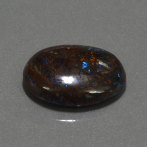 Opale masso Multicolore naturale da 6.16 ct, Taglio ovale, Opaco