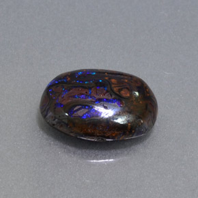 Opale masso Multicolore naturale da 2.96 ct, Taglio ovale, Opaco