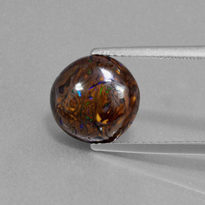 Opale masso Multicolore naturale da 4.42 ct, Taglio rotondo, Opaco