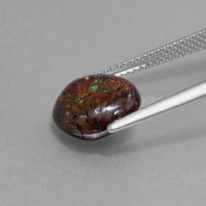 Opale masso Multicolore naturale da 4.42 ct, Taglio rotondo, Opaco