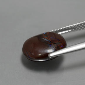 Opale masso Multicolore naturale da 4.97 ct, Taglio ovale, Opaco