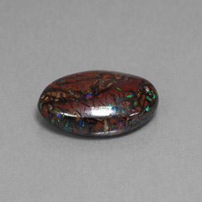 Opale masso Multicolore naturale da 7.00 ct, Taglio ovale, Opaco
