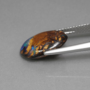 Opale masso Multicolore naturale da 3.78 ct, Taglio ovale, Opaco