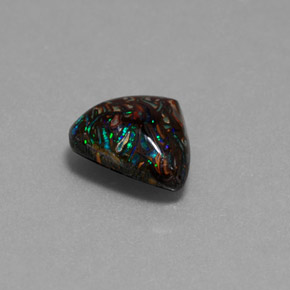 Opale boulder naturale multicolore da 3,13 ct, forma fantasia, opaco