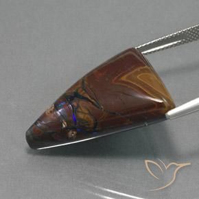 Opale masso Multicolore naturale da 33.93 ct, Taglio trillion, Opaco