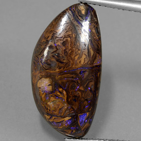 Opale boulder naturale multicolore da 8,17 ct, forma fantasia, opaco