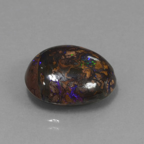 Opale boulder naturale multicolore da 12,14 ct, forma fantasia, opaco