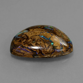Opale boulder naturale multicolore da 7,07 ct, forma fantasia, opaco