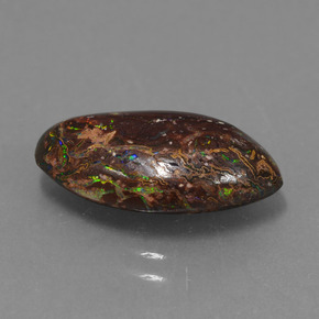Opale boulder naturale multicolore da 4,45 ct, forma fantasia, opaco