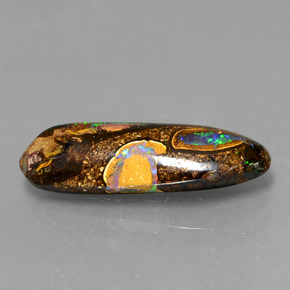 Opale boulder naturale multicolore da 4,26 ct, forma fantasia, opaco