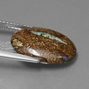 Opale masso Multicolore naturale da 5.89 ct, Taglio ovale, Opaco