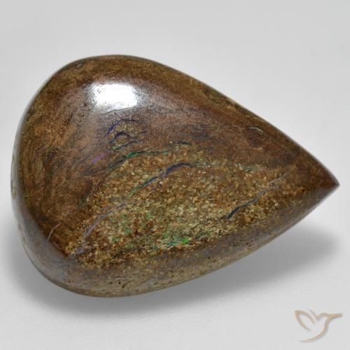 Opale masso Multicolore naturale da 21.20 ct, Forma a pera, Opaco