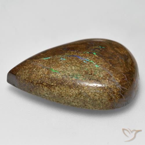 Opale masso Multicolore naturale da 21.20 ct, Forma a pera, Opaco