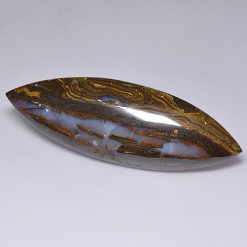 Opale boulder naturale multicolore da 36,92 ct, marchesa, opaco