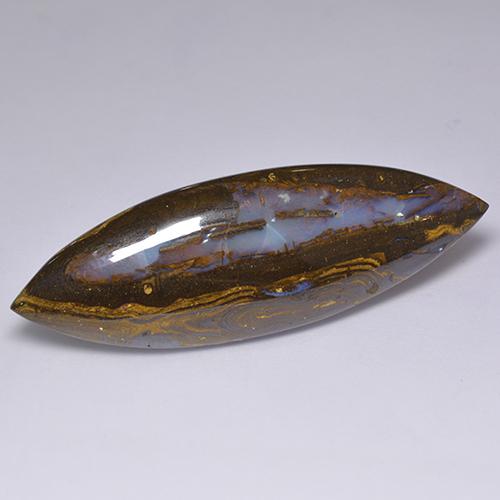 Opale boulder naturale multicolore da 36,92 ct, marchesa, opaco
