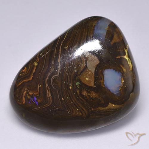 30.94ct Naturale Multicolore Opale masso, Taglio a fantasia, Opaco