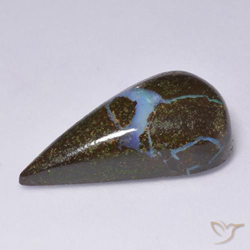 Opale masso Multicolore naturale da 14.46 ct, Forma a pera, Opaco