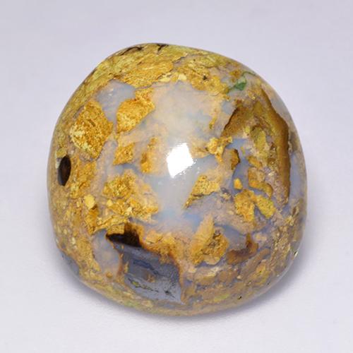 Opale boulder naturale multicolore da 14,87 ct, forma fantasia, opaco