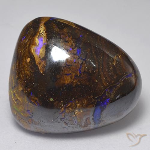 25.75ct Naturale Multicolore Opale masso, Taglio a fantasia, Opaco