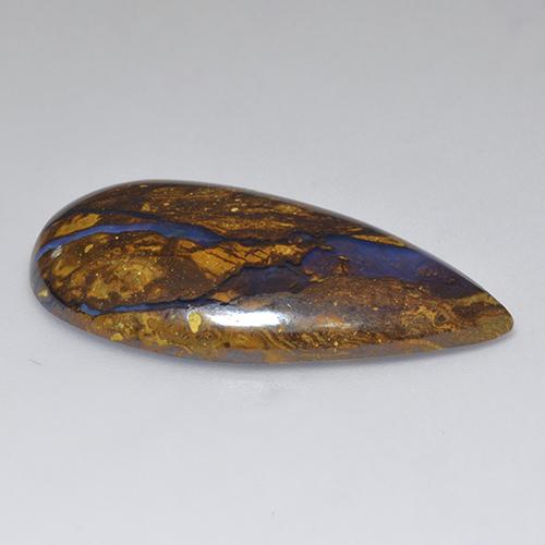 Opale masso Multicolore naturale da 24.34 ct, Forma a pera, Opaco
