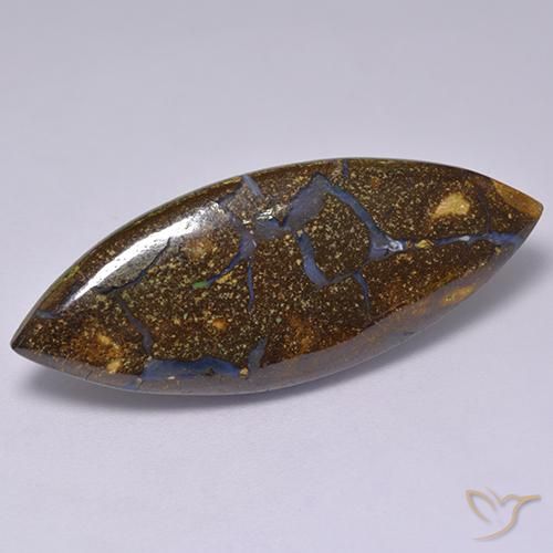 Opale masso Multicolore naturale da 18.28 ct, Taglio marquise, Opaco