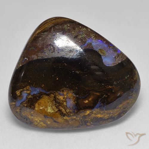 18.73ct Naturale Multicolore Opale masso, Taglio a fantasia, Opaco